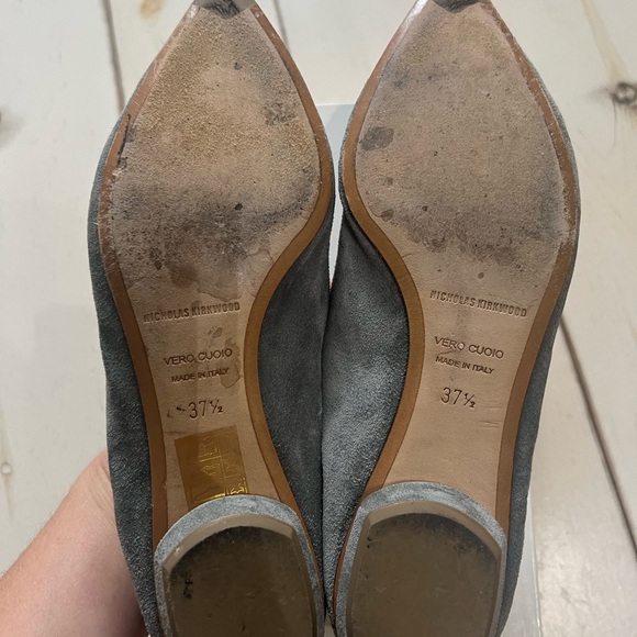 Nicholas Kirkwood Suede Beya Loafers in Luna - Picture 6 of 12